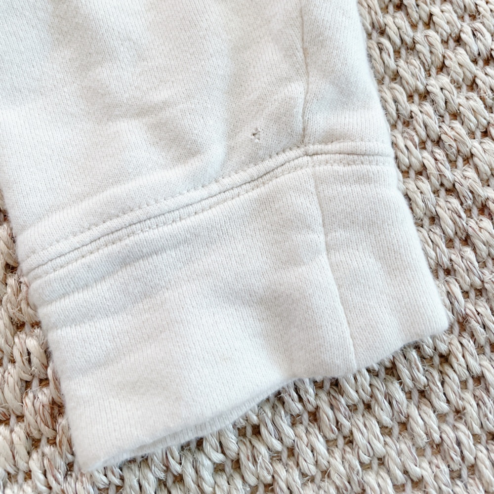 MOTHER Cream Lace-Up V-Neck Sweater - Picture 12 of 12